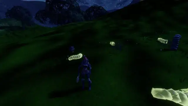 Flying over a Flob field